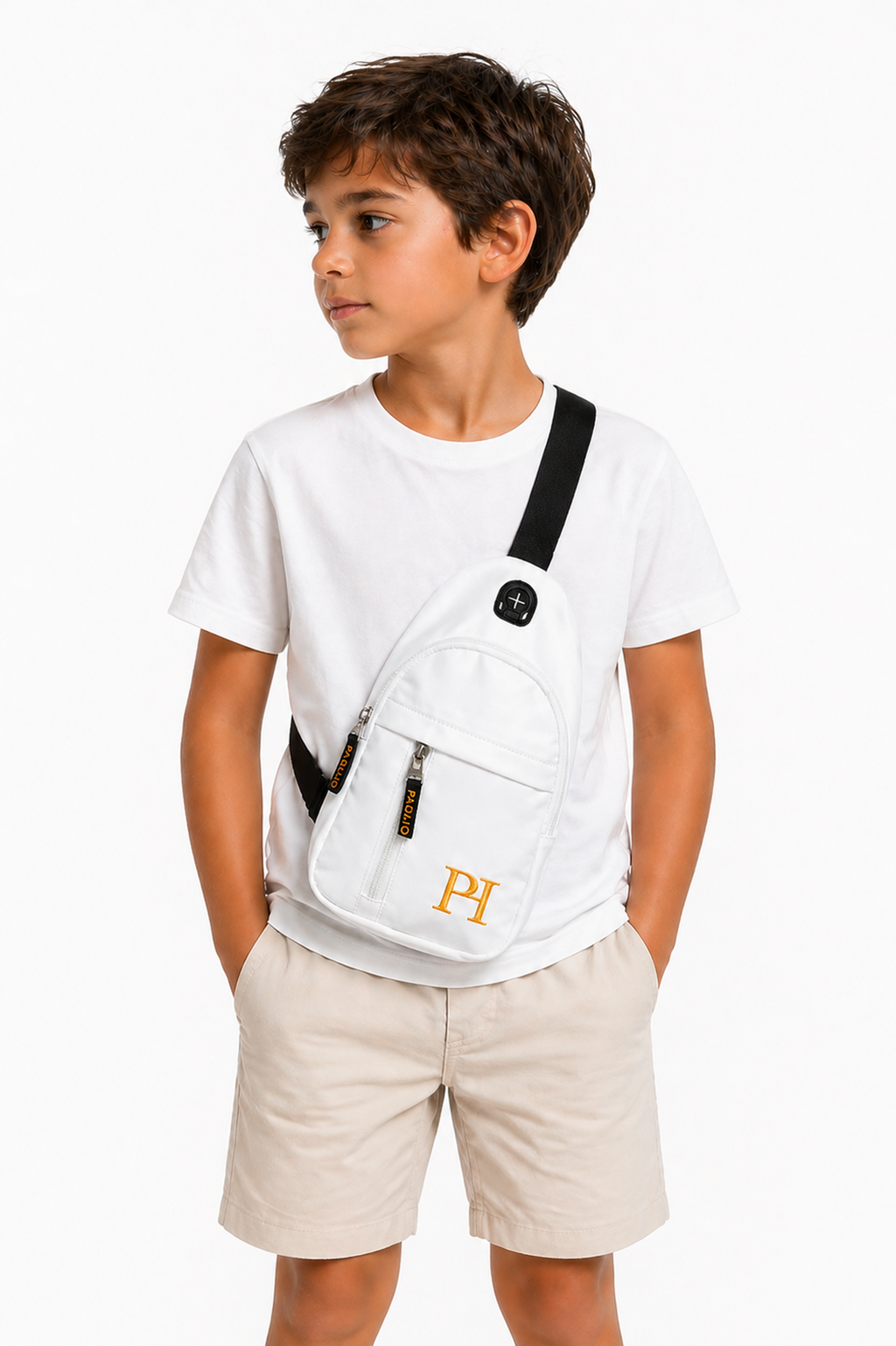 PADIJO Sling Bag – Father & Son Matching Set (White)