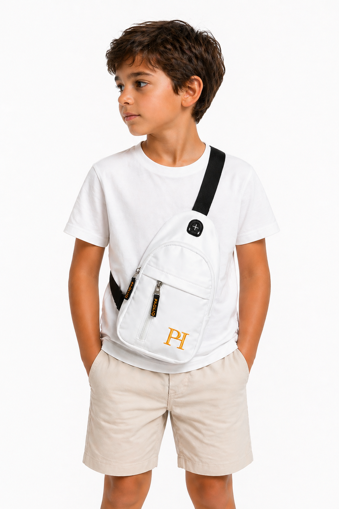 PADIJO Sling Bag – Father & Son Matching Set (White)