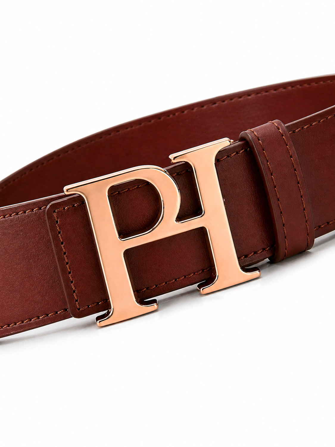 PADIJO Belt – Brown & Rose Gold